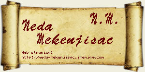 Neda Mekenjišac vizit kartica